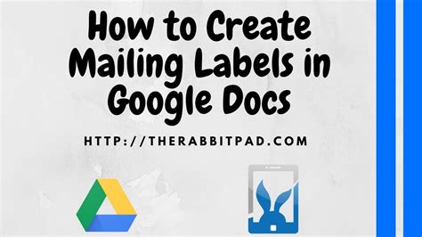 Step-by-Step Guide to Creating Mailing Labels in Google Docs