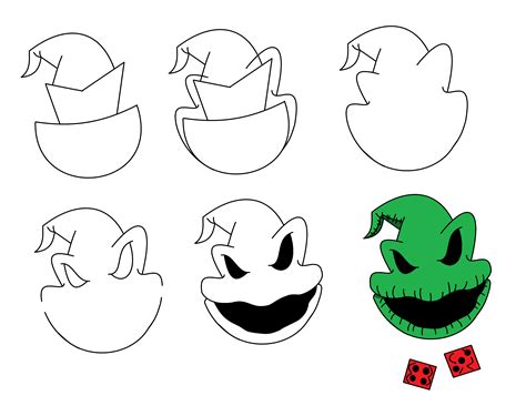 Steps for Using Oogie Boogie Stencils