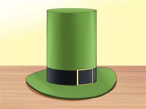 Steps to create a leprechaun hat template