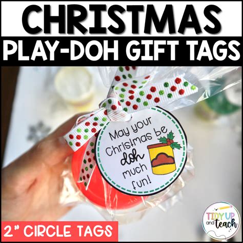 Steps to Create Printable Play Doh Gift Tags