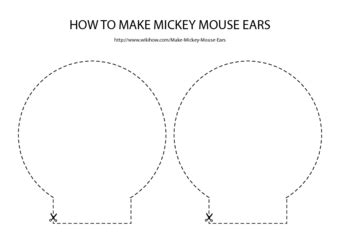 Steps to Create a Mickey Mouse Ears Template