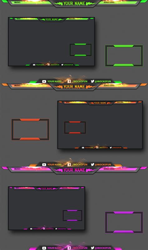 5 Streamyard Overlay Templates