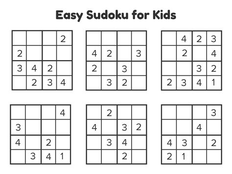 Sudoku Printable for Kids