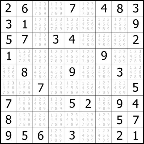 Sudoku Printable Sheet