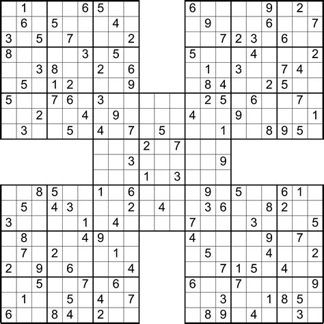 Different variations of Sudoku puzzles