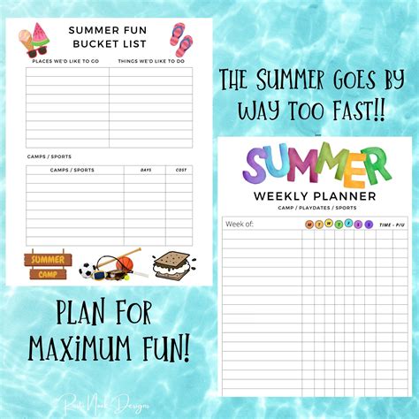 Summer Activities Planner