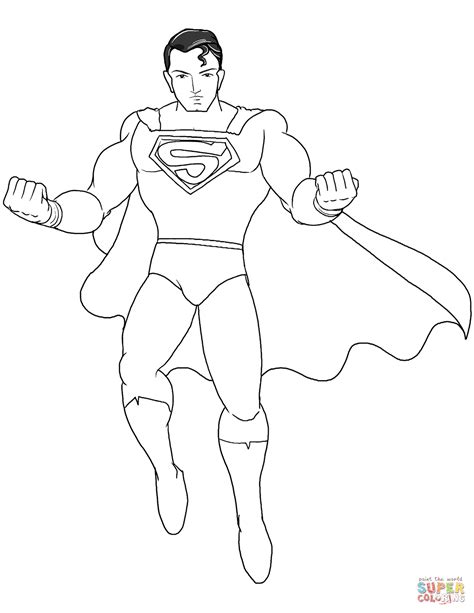 Superman Color Pages Printable 10