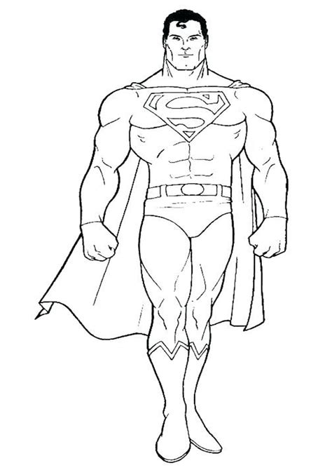 Superman Color Pages Printable 1