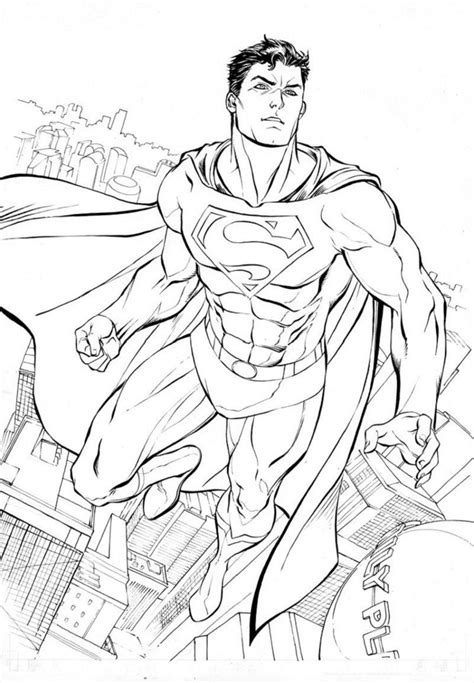 Superman Coloring Pages for Adults