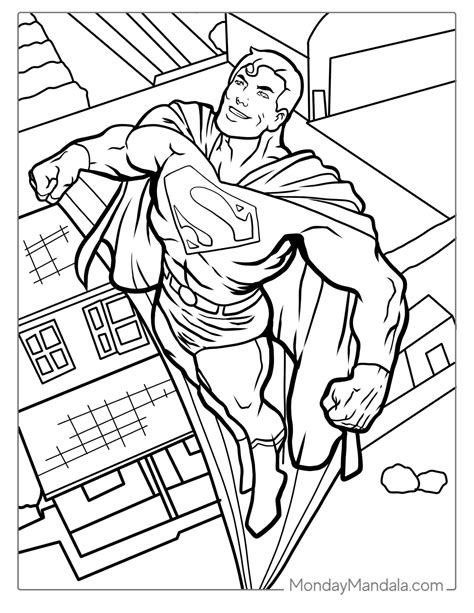 Superman Coloring Pages for Adults 9