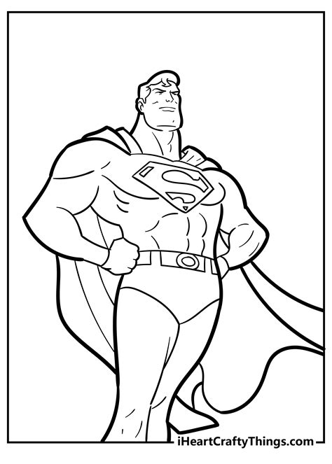 Superman Printable Coloring Pages 2