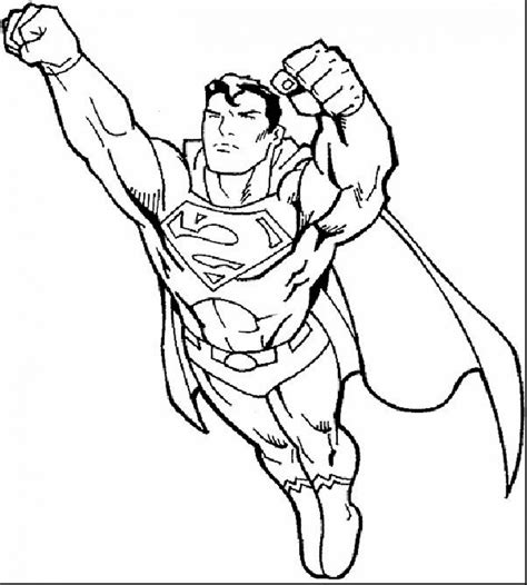 Superman Printable Coloring Pages 8