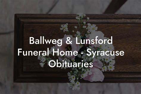 Syracuse Obituaries Image 1