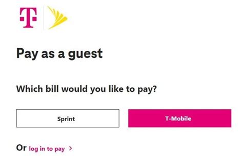 Description of T Mobile Payment Information