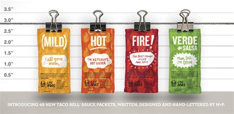 Taco Bell Sauce Packet Template