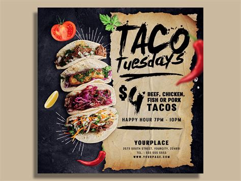 Taco Tuesday Flyer Example