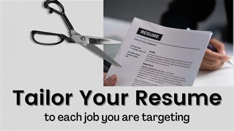 Tailoring Your Resume