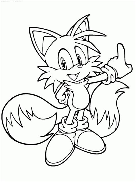 Tails Coloring Printable 5