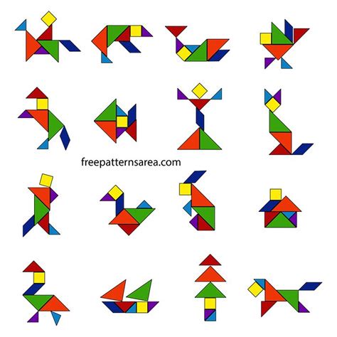 Tangram Shapes Printable Templates for Education