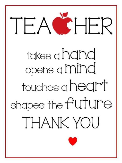 Teacher Appreciation Quotes Printables Image 4