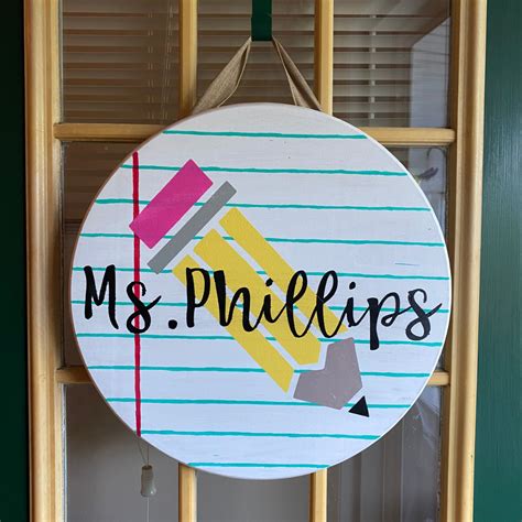 Example of a Teacher Name Sign for a Math Classroom