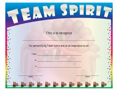 Team Spirit Template