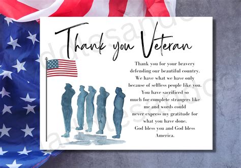 Thank You Veterans Card