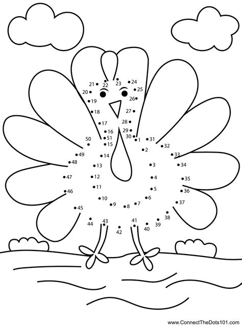 Thanksgiving Connect Dots Printable Image 3