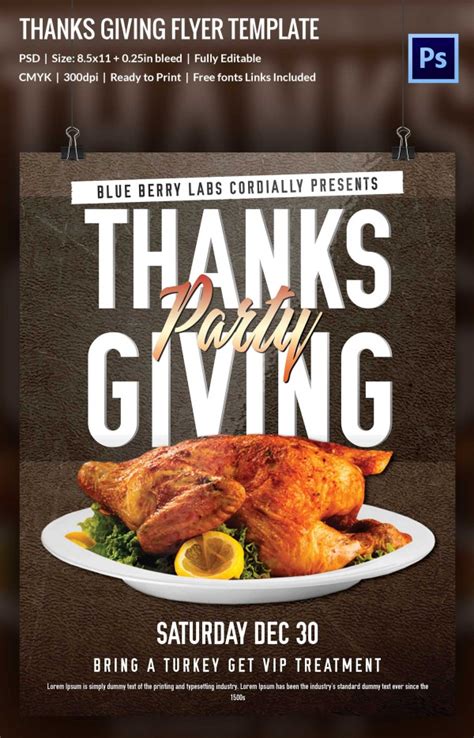 Thanksgiving Flyer Ideas