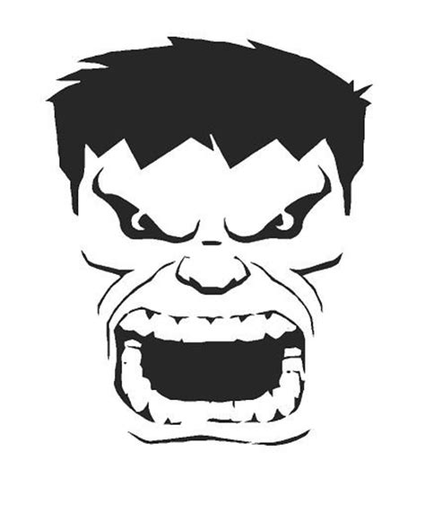 The Hulk Stencil Printable Template