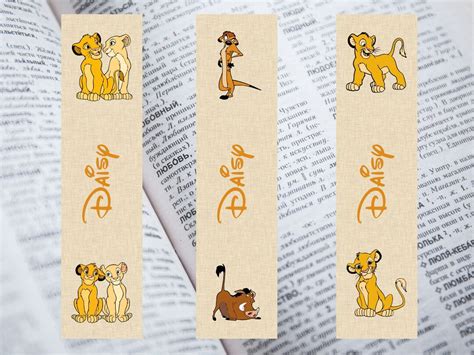 The Lion King Disney Bookmarks