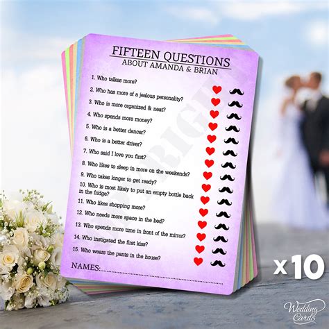 The Wedding Day Predictions Game