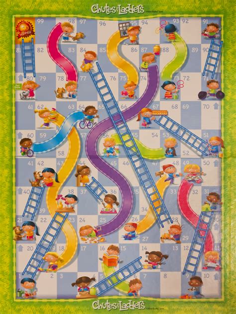 Themed Chutes and Ladders board