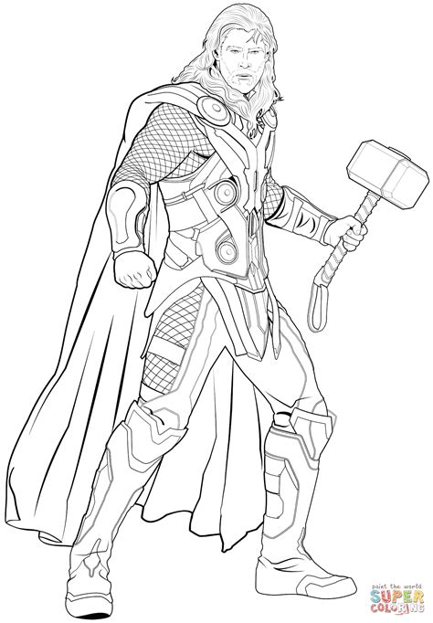 Thor Coloring Pages