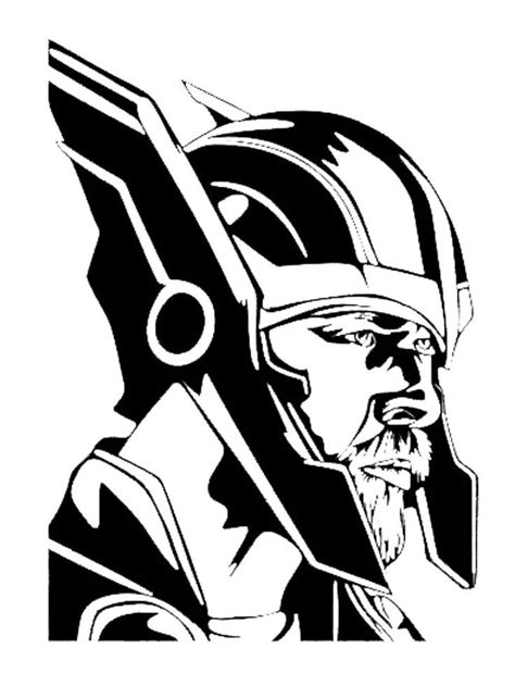 Thor Stencil Printable Template