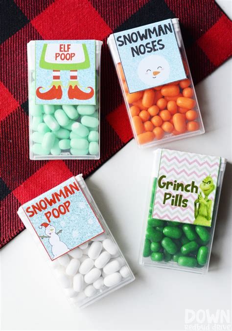 Tic Tac Labels for Gifts