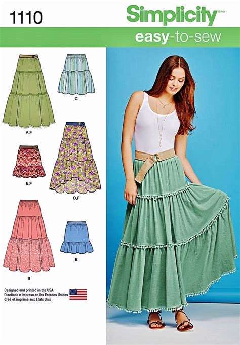 Tiered skirt template