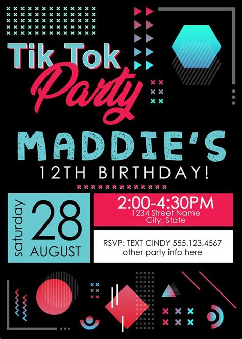 TikTok Corporate Event Invitation Templates