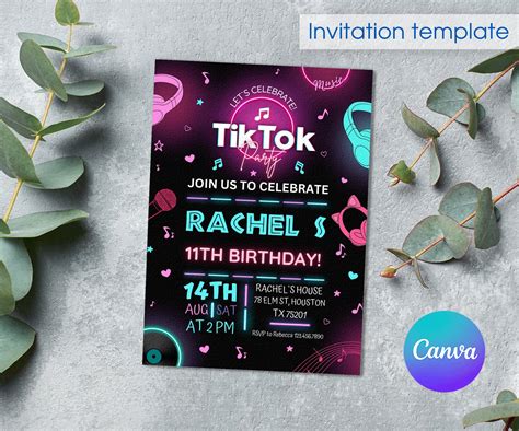 TikTok Invitation Design Templates