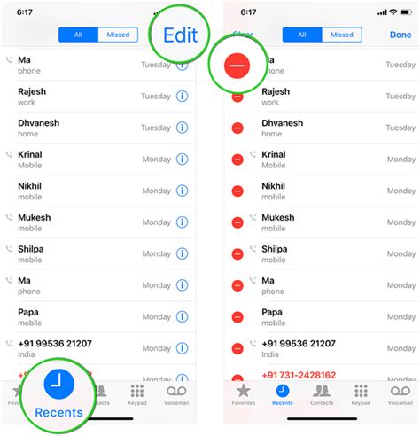 Tip 1: Use iPhone's Built-In Call Log Features