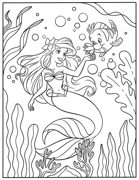 Tips and tricks for coloring Ariel pages