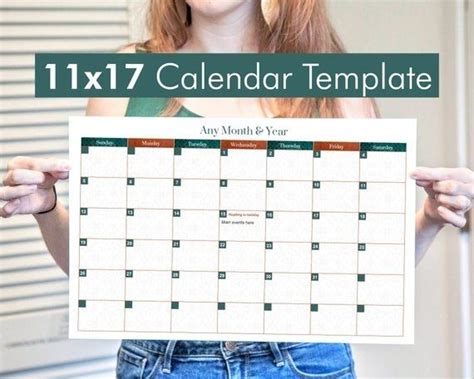 Tips for 11x17 Printable Calendar Template