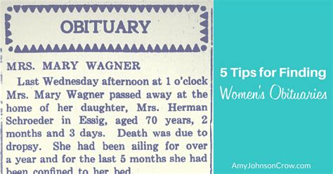 Tips for Finding Union Obituaries