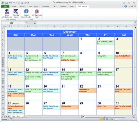 Tips for Using Excel Calendar Templates