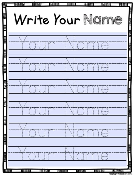 Tips for Effective Use of Name Tracing Printables