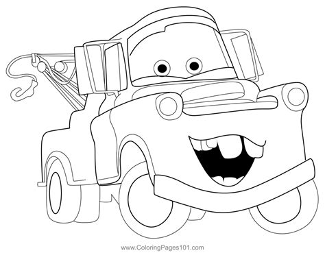 Tow Mater Coloring Pages