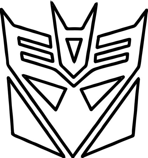 Transformers Logo Coloring Page