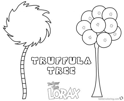 Truffula Trees Coloring Page