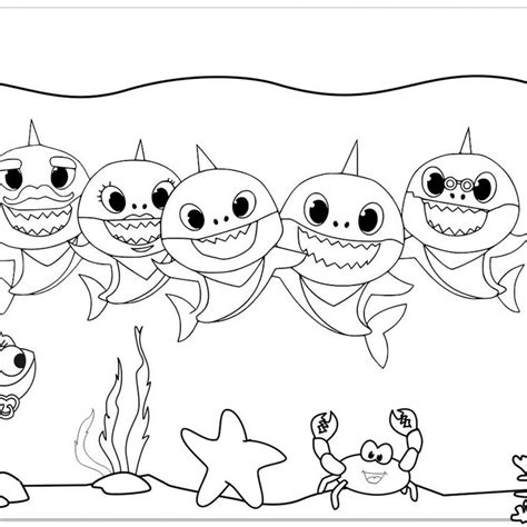 Types of Baby Shark Coloring Pages