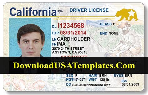 Types of California ID Templates